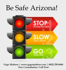 Red Light Crashes on the Rise in Arizona